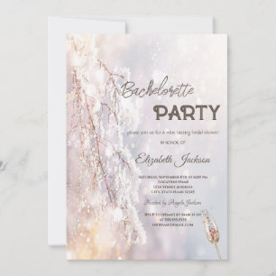 Winter Wonderland Branches Bachelorette Einladung