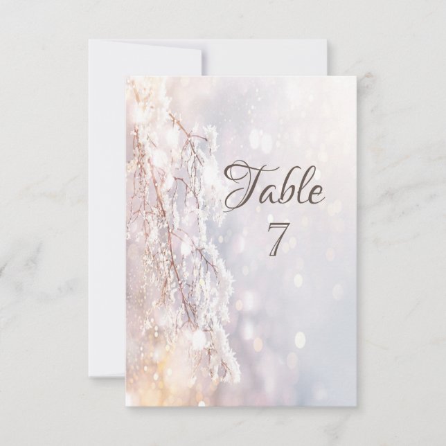 Winter Wonderland Branches Einladung (Vorderseite)