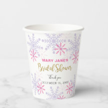 Winter Wonderland Brautparty Gold Glitzer Snow