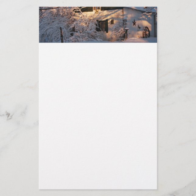 Winter Wonderland Briefpapier (Vorderseite)