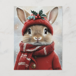 Winter Wonderland Bunny Postkarte