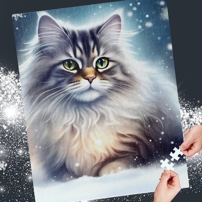 Winter Wonderland Cat Puzzle (Von Creator hochgeladen)