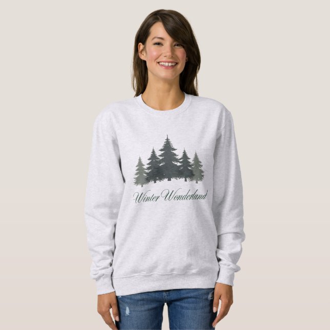 Winter Wonderland Damen-Sweatshirt Sweatshirt (Vorne ganz)