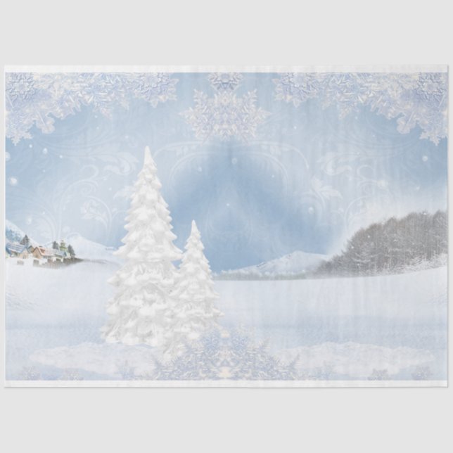 Winter Wonderland Design Serie 7 Seidenpapier (Vorderseite)