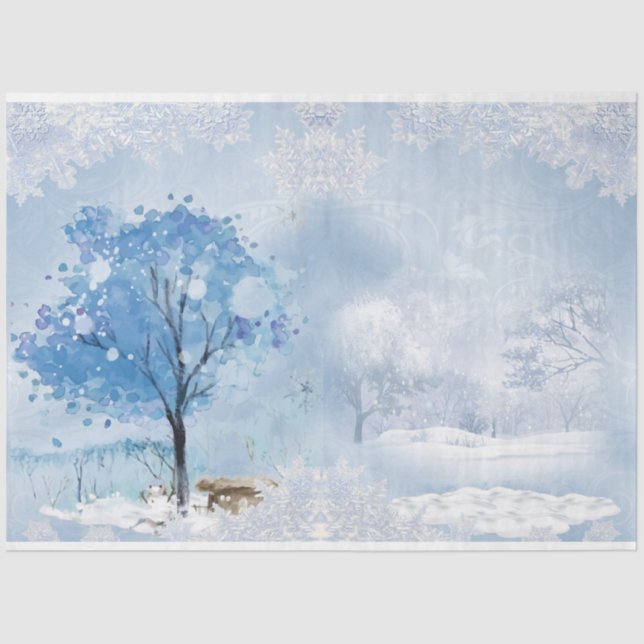 Winter Wonderland Design Series 6 Seidenpapier (Vorderseite)