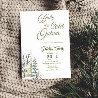 Winter Wonderland Einladende Kinderdusche Einladun Einladung