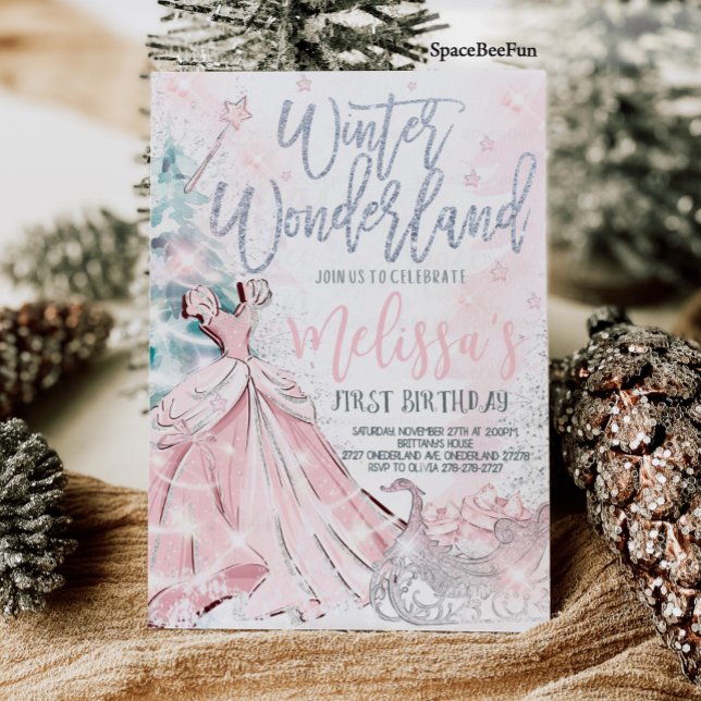 Winter Wonderland Einladung Snowflake Party zuerst (Von Creator hochgeladen)