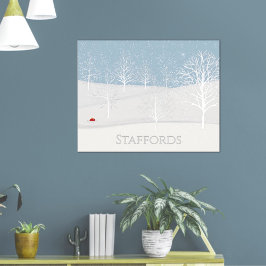 Winter Wonderland Family Name Poster