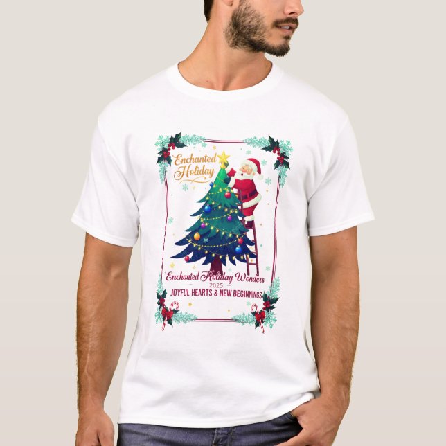 Winter Wonderland Feier Weihnachten T - Shirt (Vorderseite)