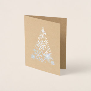 WINTER WONDERLAND Ferienkarte Silber Folienkarte