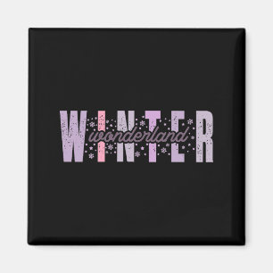 Winter Wonderland Festive Tygraphy Kunst Kleinkind Magnet
