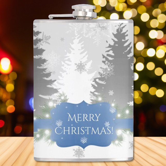 Winter Wonderland Flask - Blau Flachmann (Blue Winter Wonderland Flask)