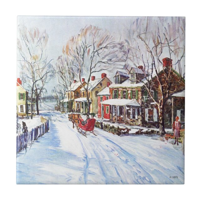 Winter Wonderland Fliese (Vorderseite)