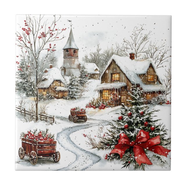 Winter Wonderland Fliese (Vorderseite)