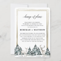 Winter Wonderland Forest | Planänderung für Hochze