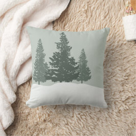 Winter Wonderland Forest Trees Kissen