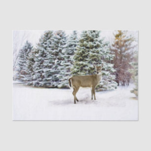 Winter Wonderland Forest with Dei Christmas Craft Seidenpapier