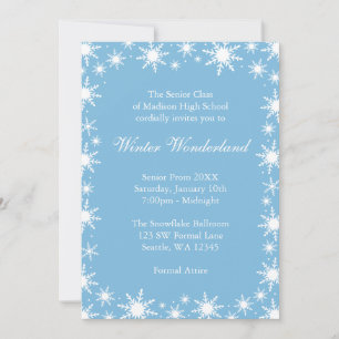 Winter Wonderland Formaler Abschlussball Einladung