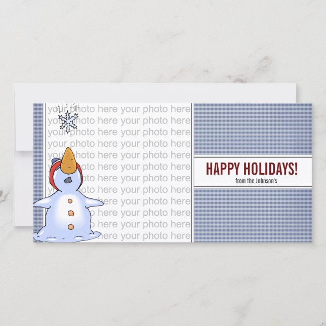 Winter Wonderland Foto Card Feiertagskarte (Vorderseite)