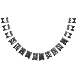 Winter Wonderland Frozen Ice Mr. & Mrs. Wedding Wimpelkette