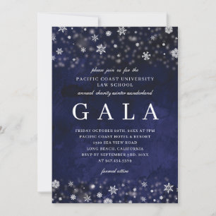 Winter Wonderland-Gala-Einladung Einladung