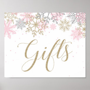 Winter Wonderland Geschenke Schild