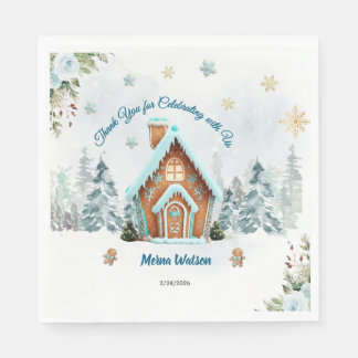 Winter wonderland Gingerbread Serviette