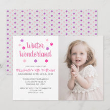 Winter Wonderland Girl Birthday