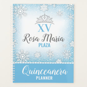 Winter Wonderland Glitzer Quinceañera Planer