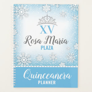 Winter Wonderland Glitzer Quinceañera Planer