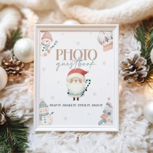 Winter Wonderland Guest Book Table Sign Poster