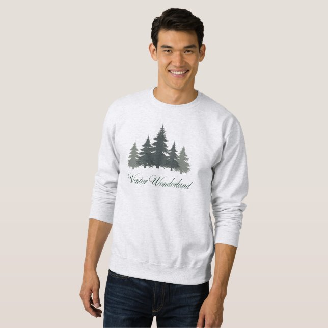 Winter Wonderland Herren Sweatshirt (Vorne ganz)