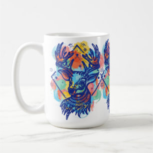 Winter Wonderland: Hirschfarbendesign Kaffeetasse
