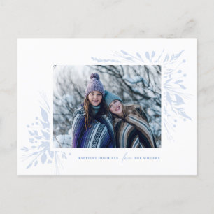 Winter Wonderland Horizontal Holiday Foto Card Feiertagspostkarte