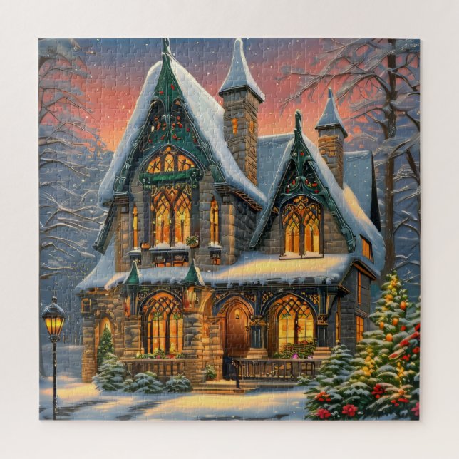 Winter Wonderland House Puzzle (Vertikal)