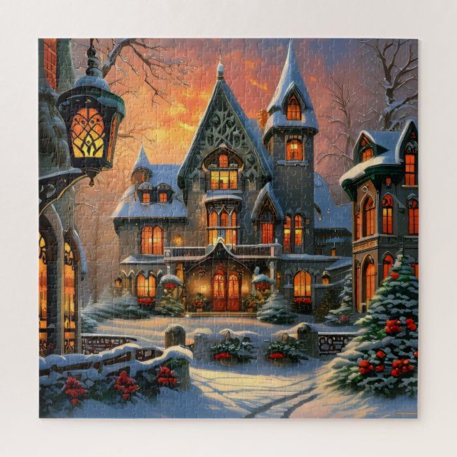 Winter Wonderland House Puzzle (Vertikal)