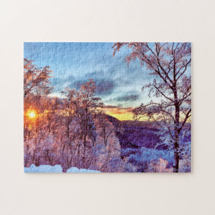 Winter Wonderland Icy Forest Vermont Puzzle