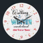 Winter Wonderland individuell gestalten Große Wanduhr<br><div class="desc">Winter Wonderland Customize Large Clock - (Geben Sie BOKI412 in der Website-Suche (Browser) zu sehen,  das Angebot aller meiner Kreationen. Danke. ) - Sehen Sie meine anderen Produkte und Sammlungen,  wählen Sie ein Geschenk für Sie und Ihre lieben.
Danke,  dass du in meinem Laden gekauft hast! Komm wieder! :</div>