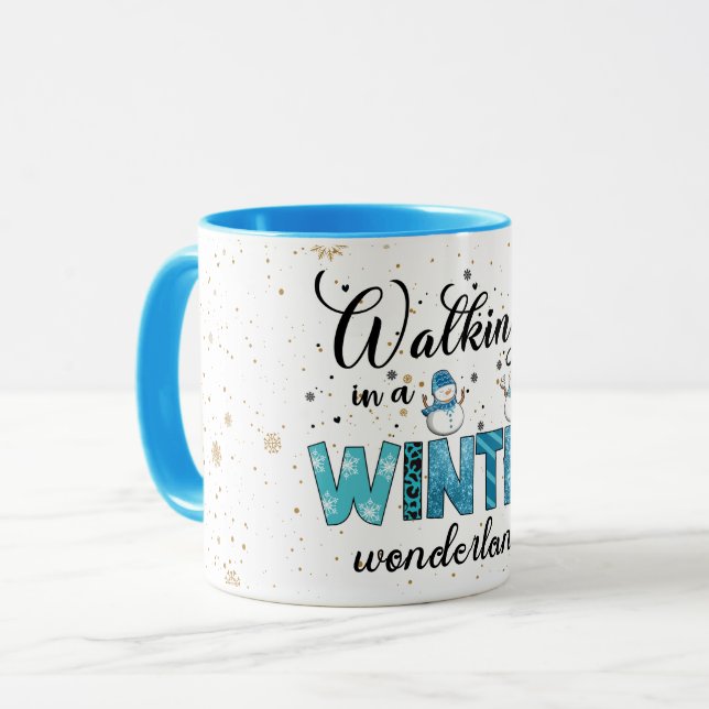Winter Wonderland individuell gestalten Tasse (Vorderseite Links)