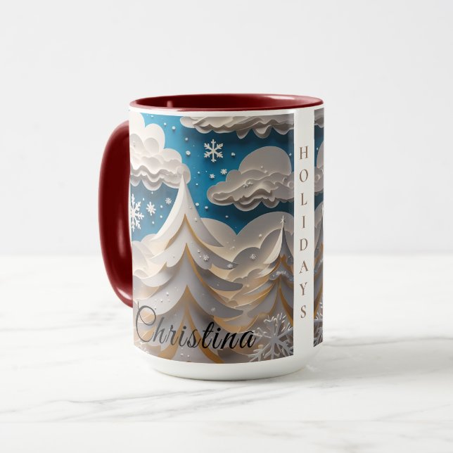 Winter Wonderland Kaffeetasse (Vorderseite Links)