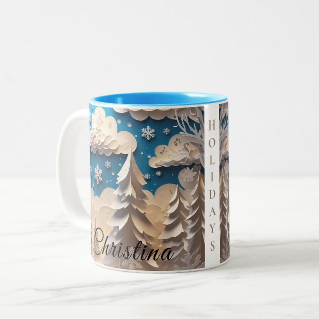 Winter Wonderland Kaffeetasse (Vorderseite Links)