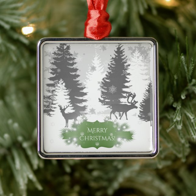 Winter Wonderland Keramik Ornament - Blau (Baum)