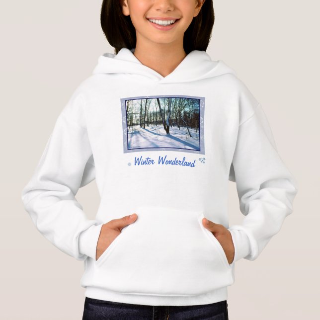 'Winter Wonderland' Kids Hoodie Sweatshirt (Vorderseite)