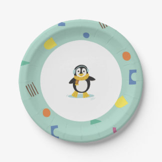 Winter Wonderland Kindergeburtstag Party Plate Pappteller