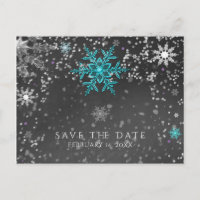 Winter Wonderland Kreide Teal & Lila Termin merken