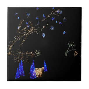 Winter Wonderland Lichter Blau und Weiß Urlaub Fliese