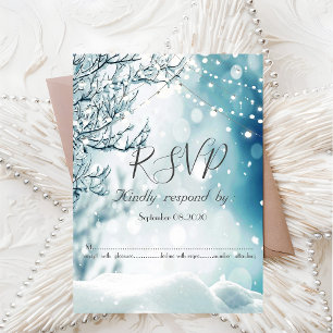 Winter Wonderland, Lichterkette RSVP Einladung