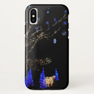 Winter Wonderland Lights Blau und Weiß Urlaub Case-Mate iPhone Hülle