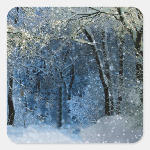 Winter Wonderland Magical Sun Glittery Sticker