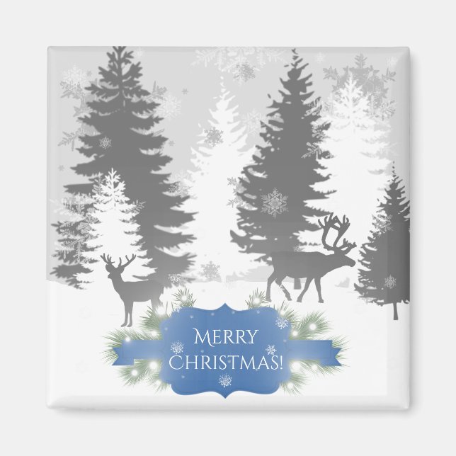 Winter Wonderland Magnet - Blau (Vorne)